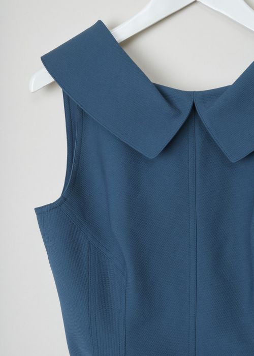 AlaÃ¯a Blue colored sheath dress