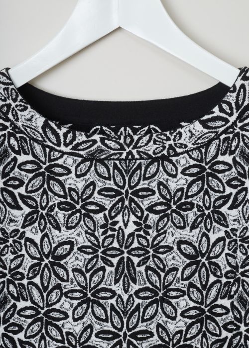 AlaÃ¯a Wool-blend tunic with a flower pattern 