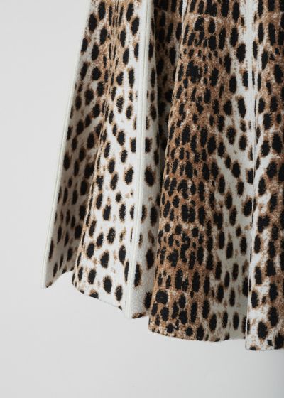 AlaÃ¯a Leopard-print pleated bell skirt