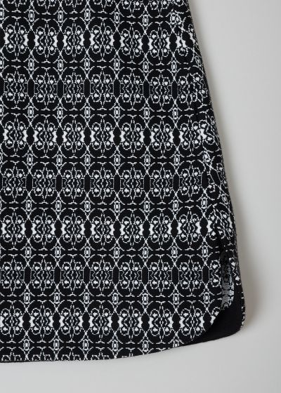 Alaïa Black and white printed skirt