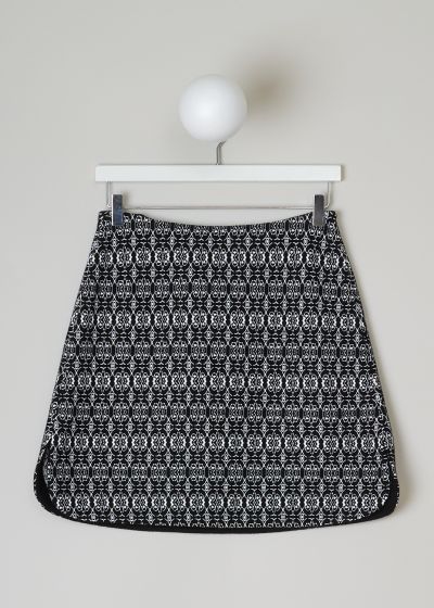 Alaïa Black and white printed skirt photo 2