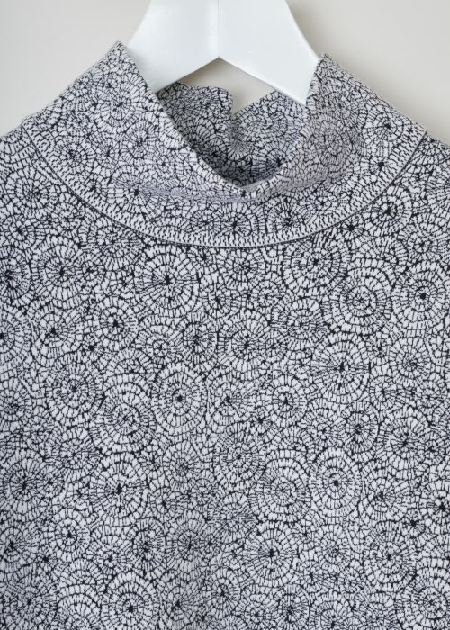 AlaÃ¯a Wool-blend spider knit turtleneck dress
