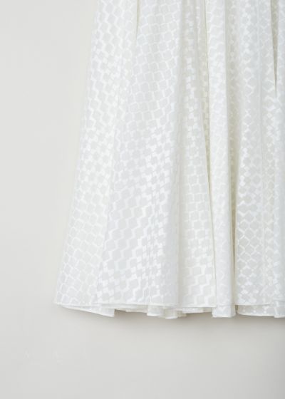 AlaÃ¯a Off-white slightly see-through tulle skirt 