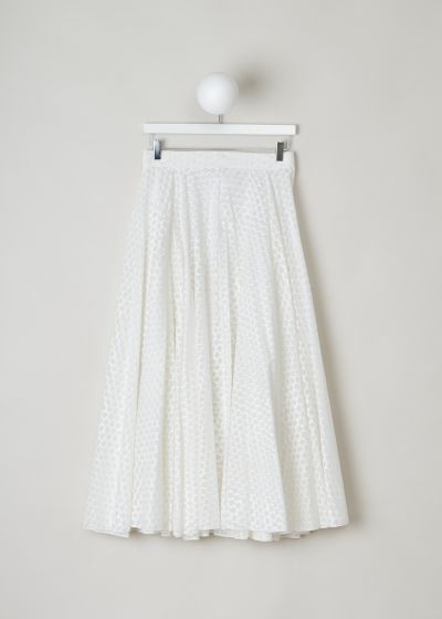 AlaÃ¯a Off-white slightly see-through tulle skirt  photo 2