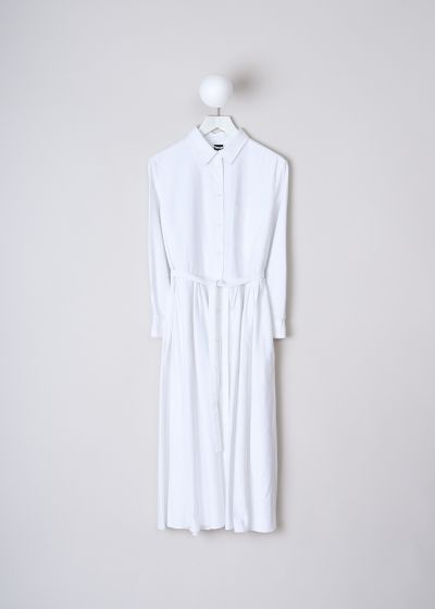 Aspesi White long sleeve shirt dress photo 2