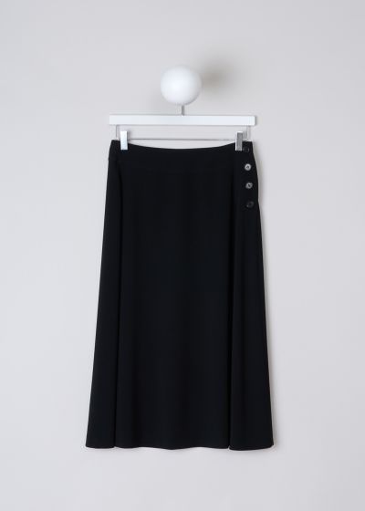Aspesi Black A-line skirt with buttons  photo 2