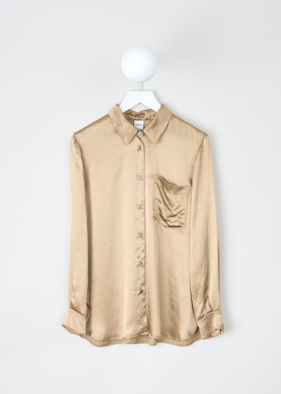 Aspesi Gold satin blouse photo 2