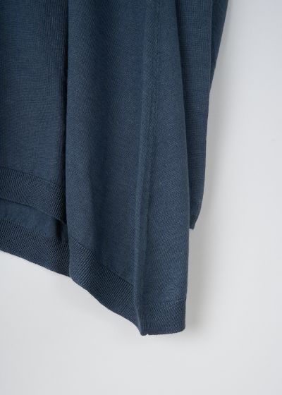 Brunello Cucinelli Blue A-line long sleeve top