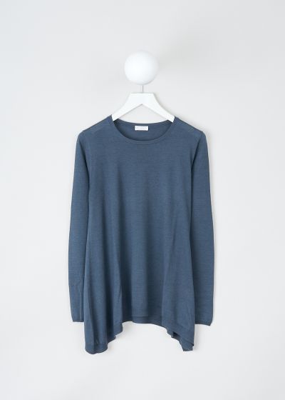 Brunello Cucinelli Blue A-line long sleeve top photo 2