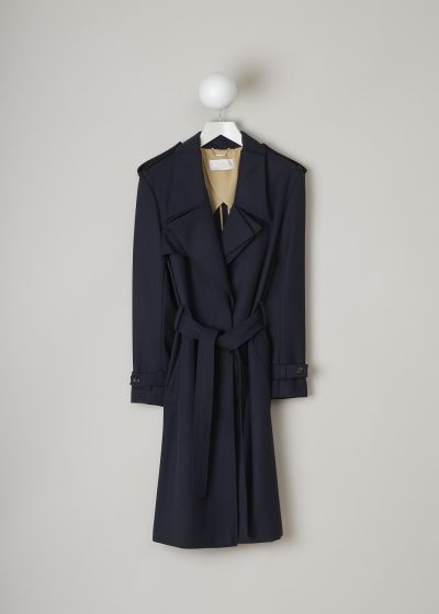 Chloé Navy blue trench coat with double layer lapel photo 2
