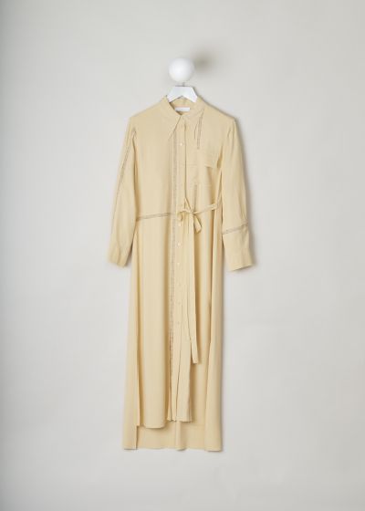 ChloÃ© Nude colored shirt dress with lace inlay photo 2