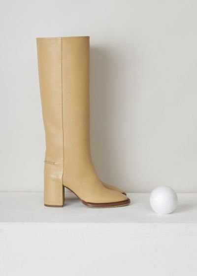 ChloÃ© Edith heeled boots in soft tan photo 2
