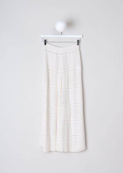 Chloé Cloudy white knitted maxi skirt photo 2