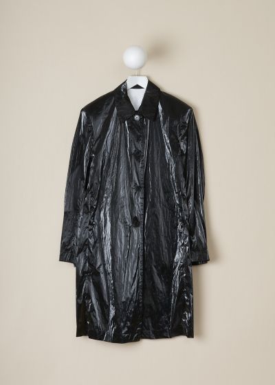 Dries van Noten Glossy black coat  photo 2