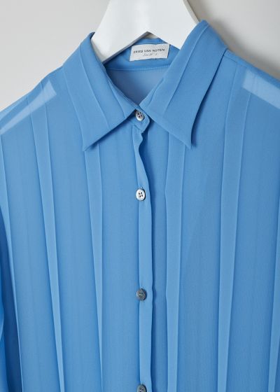 Dries van Noten Sky blue pleated Clavelly blouse