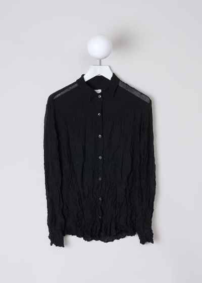 Dries van Noten Black crushed blouse photo 2