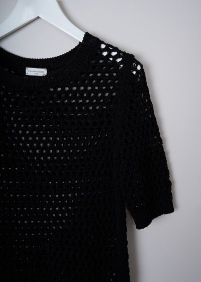 Dries van Noten Black open-knit Tilia sweater 