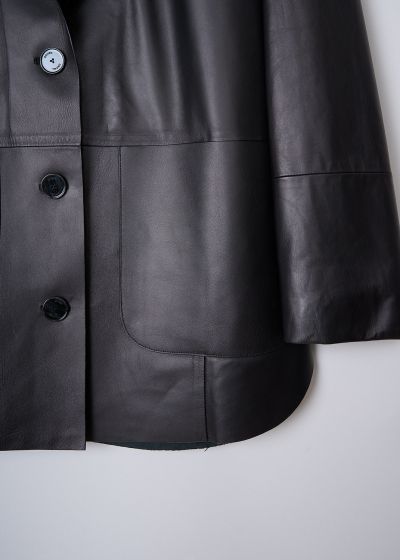 Drome Boxy black leather jacket