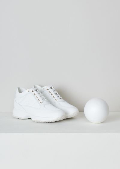Hogan All-white interactive sneakers