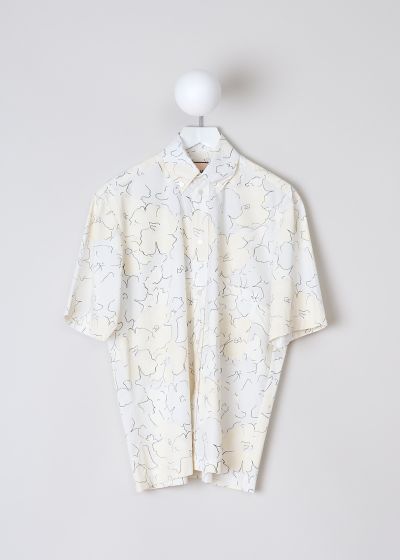 Plan C Big Blooms button down shirt in butter tones photo 2