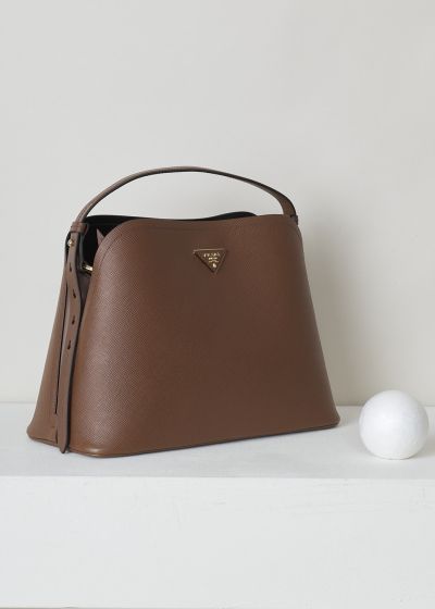 Prada Medium MatinÃ©e shoulder bag in brown 