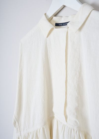 Sofie d’Hoore Off-white linen Dip dress