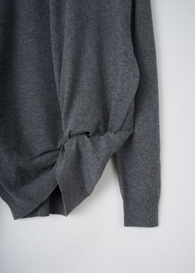 The Row Grey cashmere Melino sweater