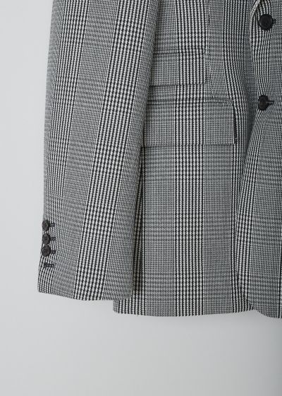Thom Browne Black and white prince de galles check sport jacket