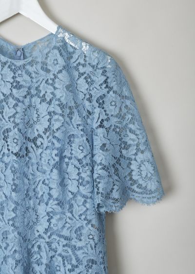 Valentino Light blue lace midi dress