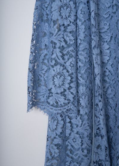 Valentino Blue lace dress with tie-detail