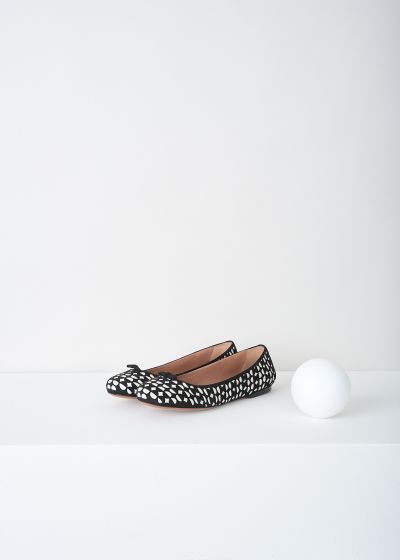 Alaïa Black-and-white ballerina flats