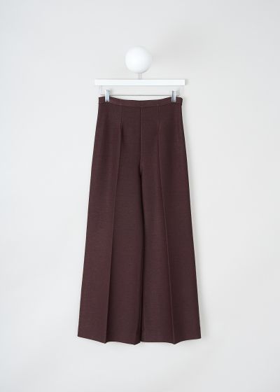 Alaïa Chocolate brown wide-leg pants photo 2