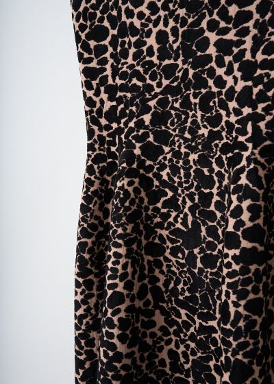 Alaïa Sleeveless panther-print dress