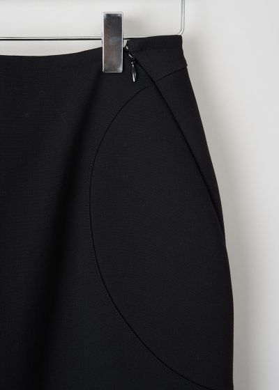 Alaïa Black pencil skirt with padded inserts