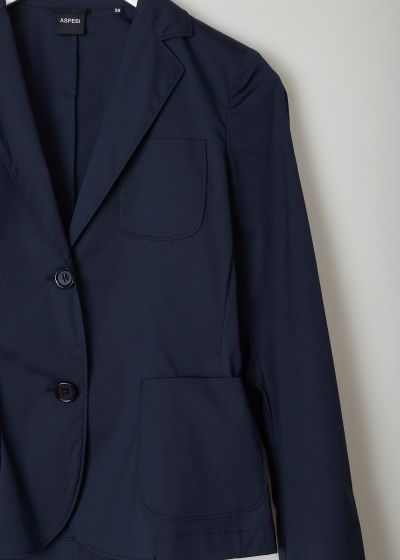 Aspesi Navy blue single-breasted blazer