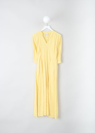 Aspesi Yellow linen midi dress photo 2