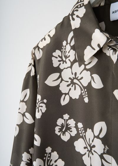 Aspesi Army green floral blouse