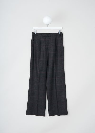 Aspesi Anthracite flannel pants with check  photo 2