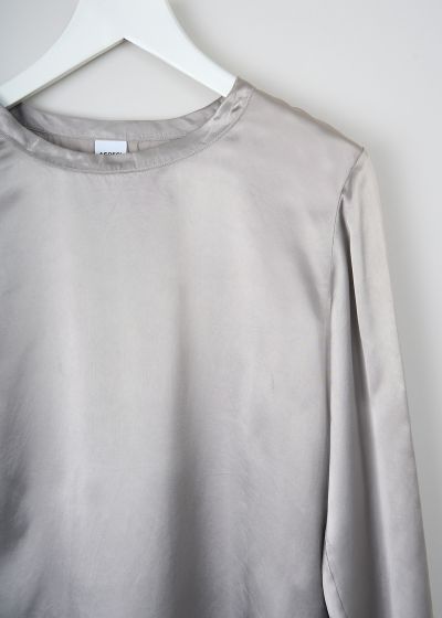 Aspesi Metallic silver satin top