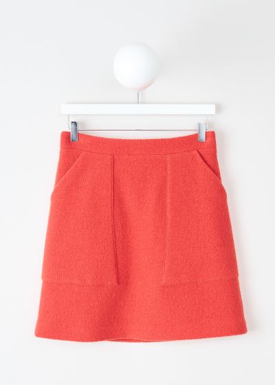 Aspesi Orange bouclé mini skirt photo 2