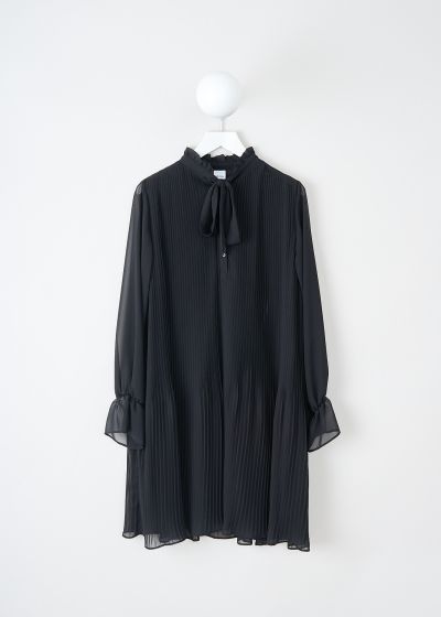 Aspesi Black crepe pleated dress photo 2