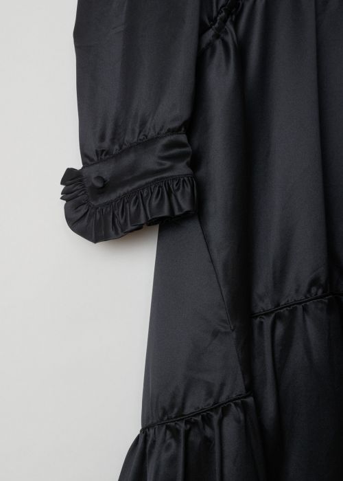 Balenciaga Black ruffled dress 
