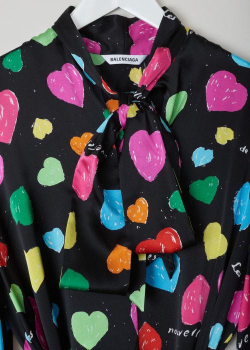 Balenciaga Archive hearts print blouse
