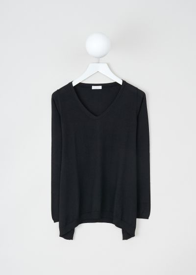 Brunello Cucinelli Black A-line cashmere top  photo 2