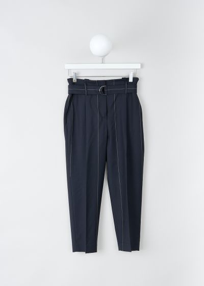 Brunello Cucinelli Navy blue pinstripe pants  photo 2