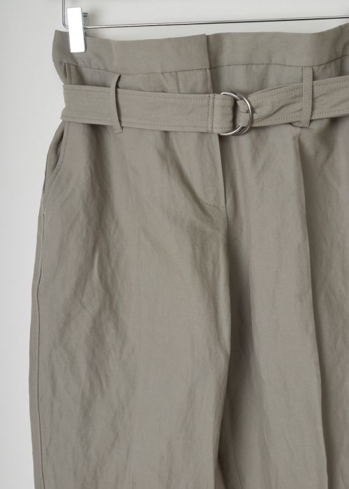 Brunello Cucinelli Khaki paperbag waist pants 