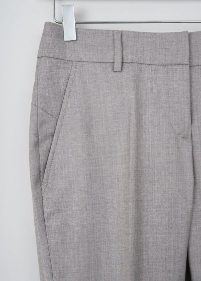 Brunello Cucinelli Low-rise heather grey pants