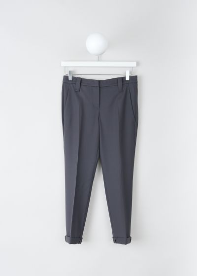 Brunello Cucinelli Anthracite pants with monili detailing photo 2