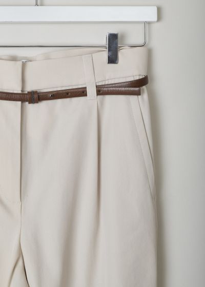 Brunello Cucinelli Beige pants with tapered legs