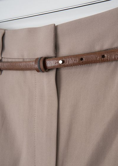 Brunello Cucinelli Brown pants with tapered legs